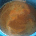 El cooksnap de Fkarina Hernandez cuando hizo Salsa Roja para Entomatadas y Chilaquiles sin chile.