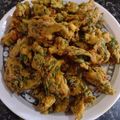 shweta chabra 's cooksnap of when they made Palak Pakode.