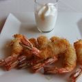 El cooksnap de Cuqui Bastida cuando hizo Langostinos fritos envueltos en fideos chinos.