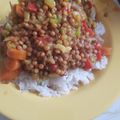 El cooksnap de Raquel García cuando hizo Lentejas viudas.
