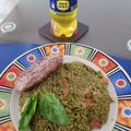 El cooksnap de Daniel Kleimann cuando hizo Quinoa al pesto.