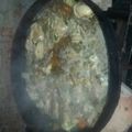 El cooksnap de Pedro Lupinacci cuando hizo Pollo a la crema en disco.