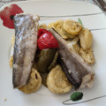 El cooksnap de Raul_K cuando hizo Pescadilla al horno con patatas, cebolla y calabacín.