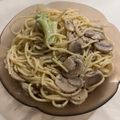 El cooksnap de Eduardo Agudo Alba cuando hizo Tallarines con brócoli y champiñones en nata líquida.