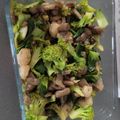 El cooksnap de Milagros Gonzalez cuando hizo Wok de pack choi, setas y gambas al ajillo.