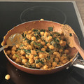 El cooksnap de Alvaro cuando hizo Espinacas con garbanzos.