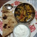Divya Sharma का कुकस्नैप जब उन्होंने आलू बैंगन (Aloo Baingan recipe in hindi) बनाया था।