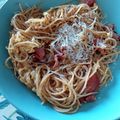 El cooksnap de Justo Gonzalez cuando hizo Spaghetti a la Carbonara (Receta original).