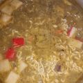 El cooksnap de Yana Aguilar cuando hizo Sopa de marisco.