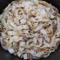 El cooksnap de Diana Vanegas cuando hizo Spaghetti con carne molida.