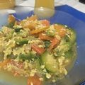 El cooksnap de Adela Ibañez cuando hizo Revuelto de zapallitos.