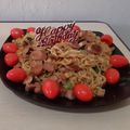 Cooksnap dari Tasia Sakuntala untuk resep Mie Goreng Chinese Food Ulang Tahun dan Telur Merah