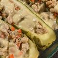 El cooksnap de Consuelo Jofre cuando hizo Zapallo italiano relleno con pollo y crema.