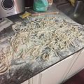 El cooksnap de Luchito cuando hizo Fideos caseros.