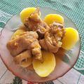 El cooksnap de Tania Teixeira cuando hizo Manitas de cerdo en salsa.