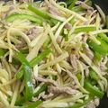 彤彤媽 的 茭白青椒炒肉絲 cooksnap