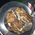 Wambui's cooksnap of when they made Nyama choma.