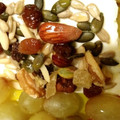 El cooksnap de Carmeta cuando hizo Uvas blancas, queso fresco tradicional y frutos secos para el desayuno.