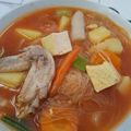 Cooksnap dari Rahayu Wulansari untuk resep Sup Ayam Pedas Manis ala Korea