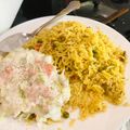 Ummi Ali's cooksnap of when they made Vegetable Pulao💚💛💚.