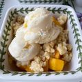 Cooksnap Cempaka Putih semasa beliau membuat Manggo Crumble.