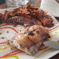 El cooksnap de Pedro cuando hizo Solomillos de pollo al vino tinto, romero y clavo.
