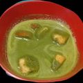 El cooksnap de Clau Dia cuando hizo Crema de acelgas y espinacas.