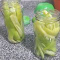 El cooksnap de Rocío cuando hizo Ajíes en vinagre.