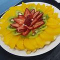 El cooksnap de Roque cuando hizo Tarta frutal.
