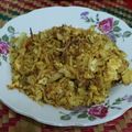 Cooksnap Zleq Kha semasa beliau membuat Nasi Goreng Telur.