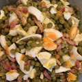 El cooksnap de marta landa cuando hizo Guisantes con bacon y huevo duro.