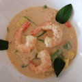 El cooksnap de Bibi García cuando hizo Camarones con calabacitas y leche de coco.