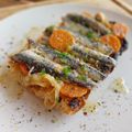 El cooksnap de Toni Martín cuando hizo Boquerones en escabeche con pimientos del piquillo confitados.