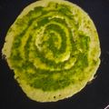 Geeta Godhiwala's cooksnap of when they made Moong Spinach Dosa.