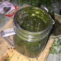 El cooksnap de Marvintosh cuando hizo Pesto de Albahaca y Perejil.
