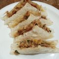 Somi Ali's cooksnap of when they made Shami Kabab sandwich.