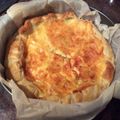 El cooksnap de mjms44 cuando hizo Quiche de salmón ahumado y queso de cabra.