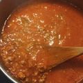 El cooksnap de Sandra Dosmm cuando hizo Salsa boloñesa a fuego lento.