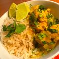 El cooksnap de Octavio cuando hizo Curry de pollo con arroz.