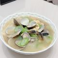 瑩嵐 的 蛤蜊絲瓜麻油麵線 cooksnap