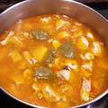 El cooksnap de Lumi cuando hizo Guiso de mero.