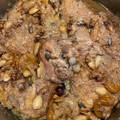 El cooksnap de Ana Pernas cuando hizo Pollo rustido con frutos secos.