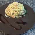 El cooksnap de Edu cuando hizo Pasta con gambas y gulas.