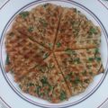 El cooksnap de Lucía cuando hizo Gofres de espinacas (waffles).