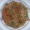El cooksnap de Lucía cuando hizo Gofres de espinacas (waffles).