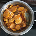 El cooksnap de Toñi Marin cuando hizo Bacalao fresco con gambas en salsita.