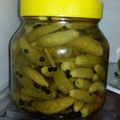 El cooksnap de Jorge cuando hizo Pepinos agridulces para acompañamiento.