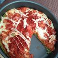 El cooksnap de Alejandra cuando hizo Pizza con masa de brócoli.