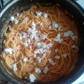 El cooksnap de Kūdritsi cuando hizo Spaghetti rojo.