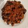 El cooksnap de Salima cuando hizo Salteado de berenjena y carne picada.